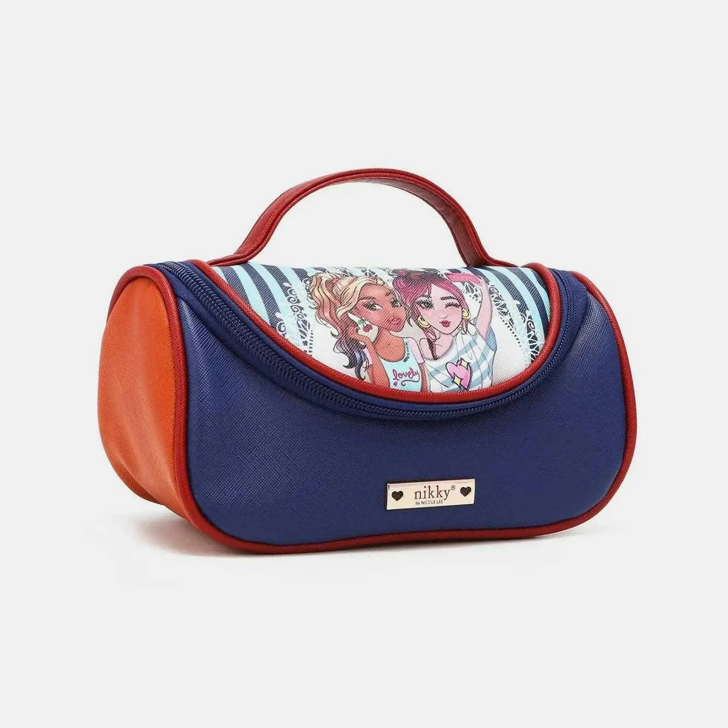 Nikky contrast makeup bag - chic organizer - Love Salve